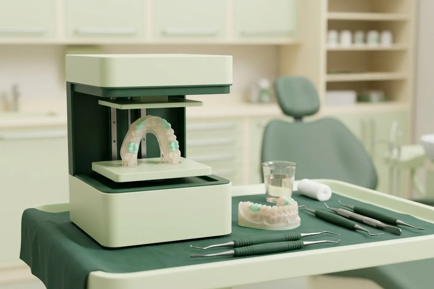 Render clinico del modello stampato dall'impronta digitale