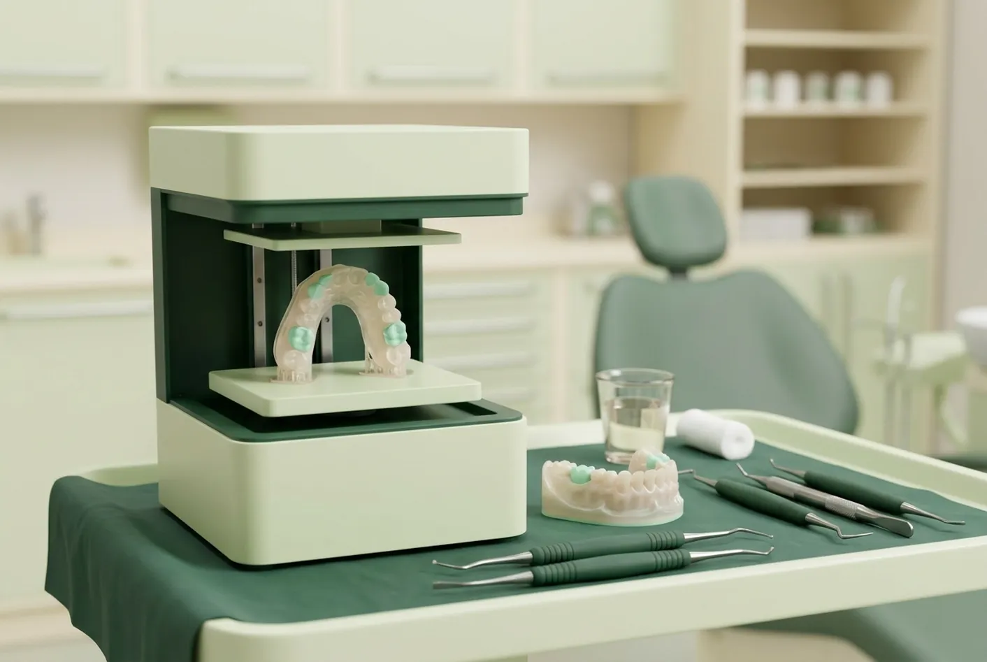 Render clinico del modello stampato dall'impronta digitale