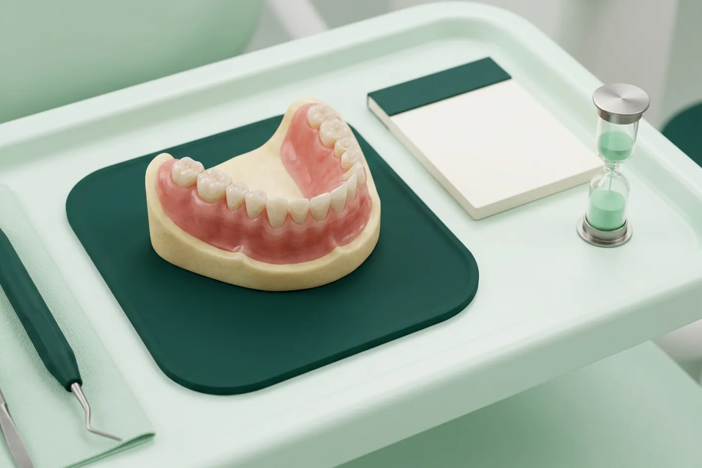 Render clinico dei richiami parodontali: la gengiva sana e il calendario