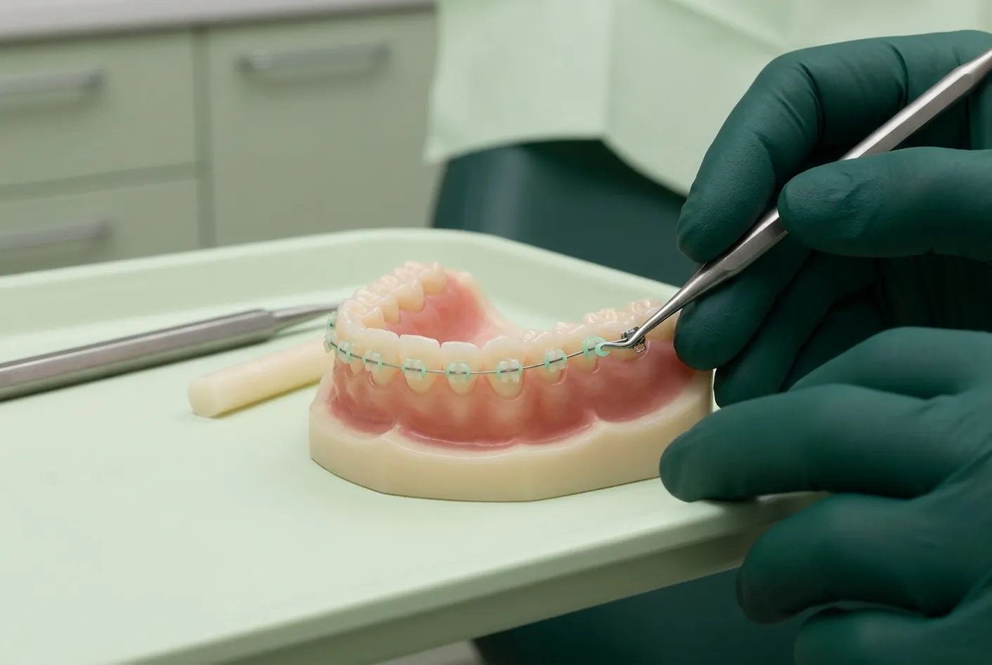 Apparecchio denti a Pisa: la sala dove si applicano le piastrine nello studio di Via Carducci