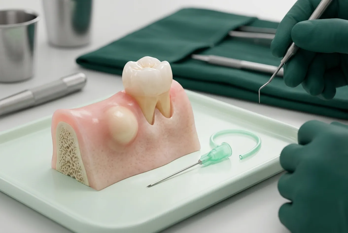 Ascesso dentale a Pisa: la sala in cui si ricevono le urgenze nello studio di Via Carducci a Ghezzano