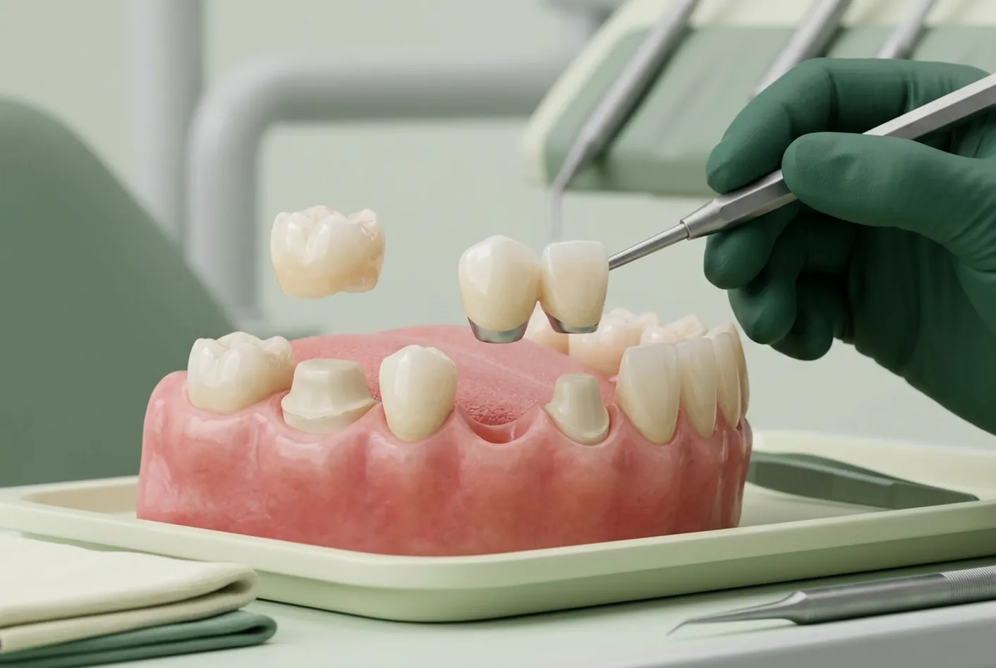 Corona dentale a Pisa: la prova del manufatto nello studio di Via Carducci a Ghezzano
