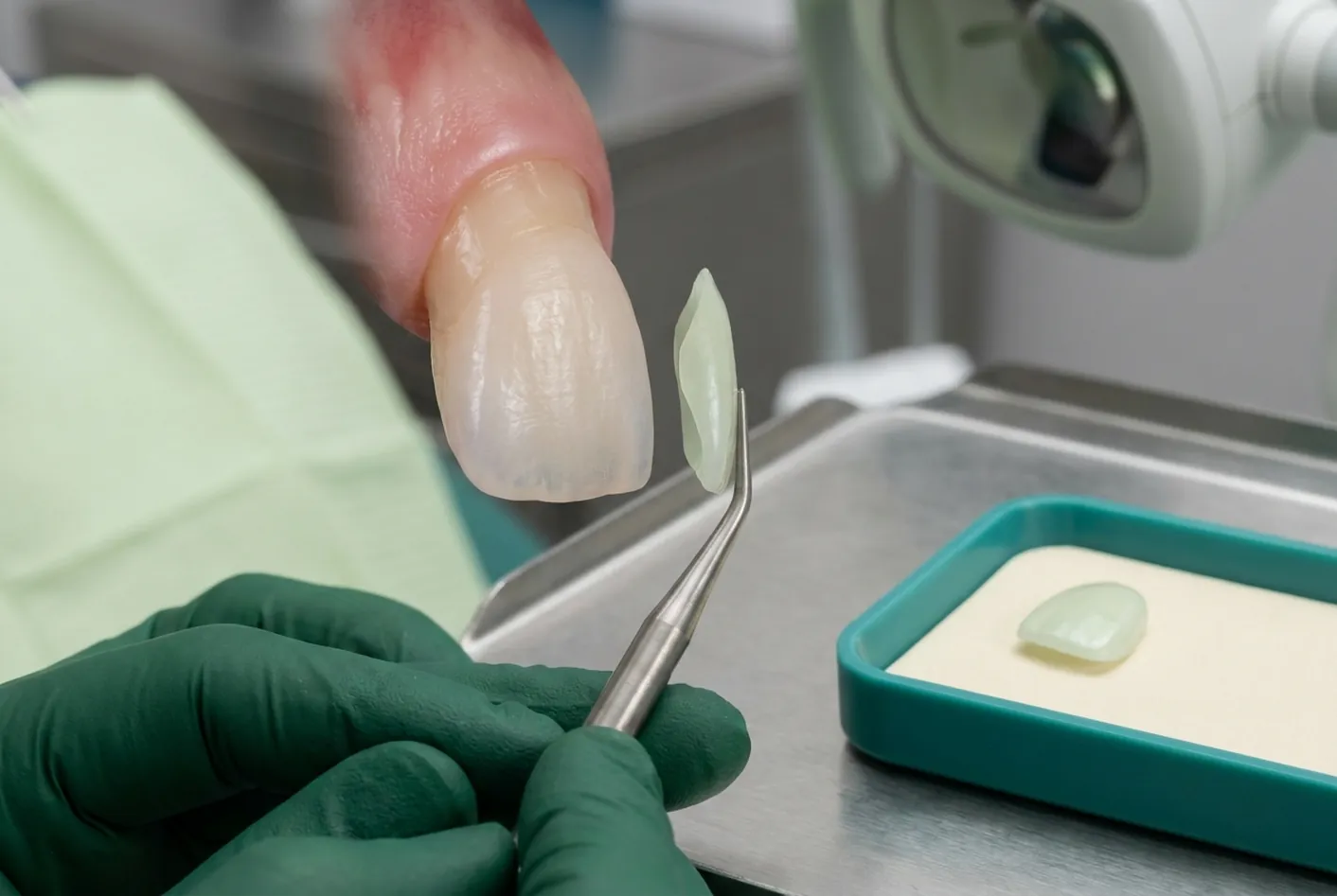 Faccette dentali a Pisa: la prova della forma sul modello nello studio di Via Carducci a Ghezzano