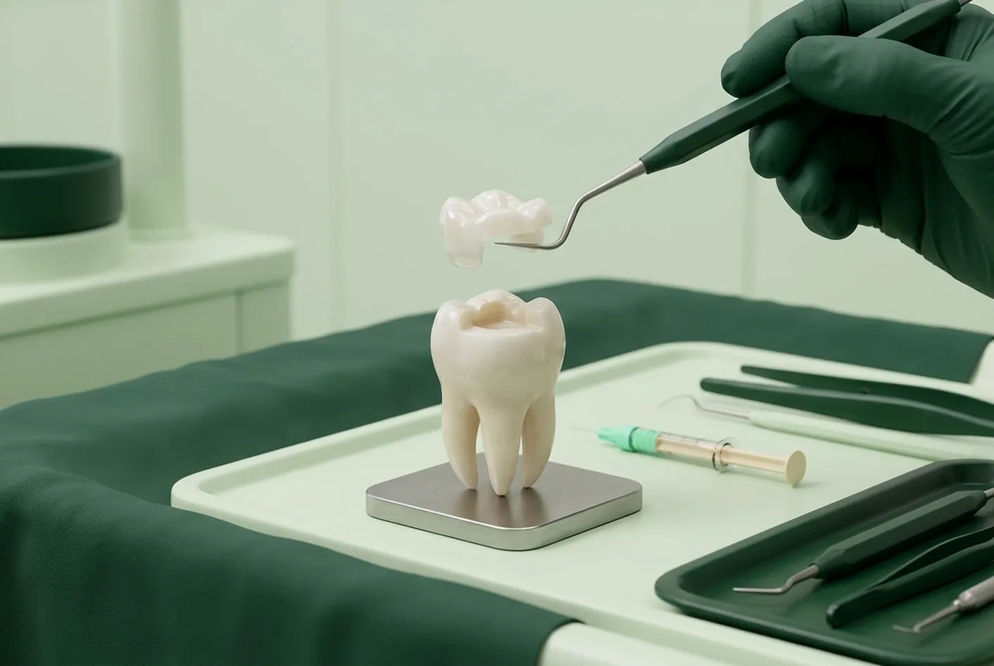 Intarsio dentale a Pisa: la sala operativa dello studio di Ghezzano con lo scanner intraorale