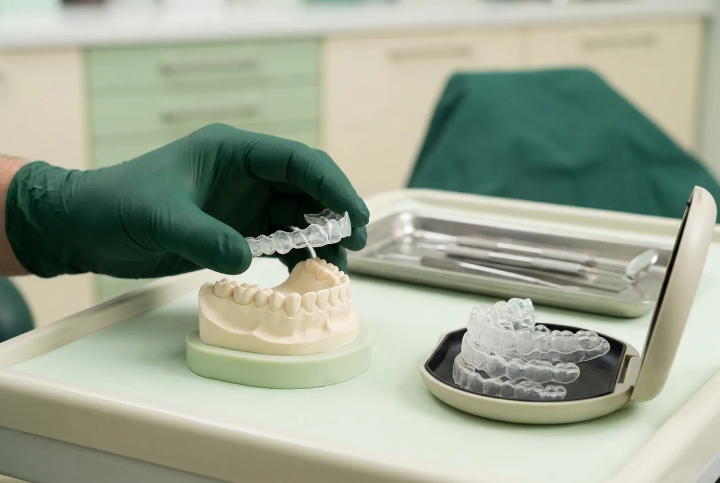 Ortodonzia invisibile (Invisalign) a Pisa: render clinico della pagina del trattamento